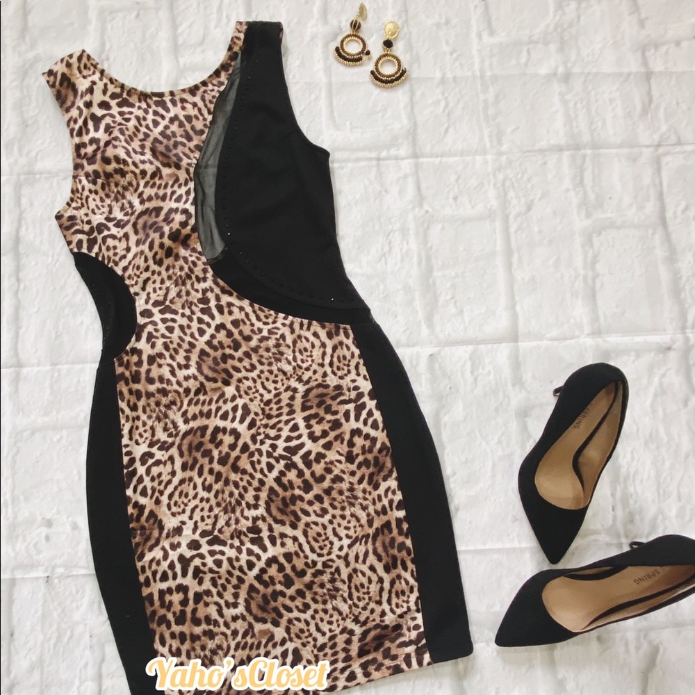 Animal print dress